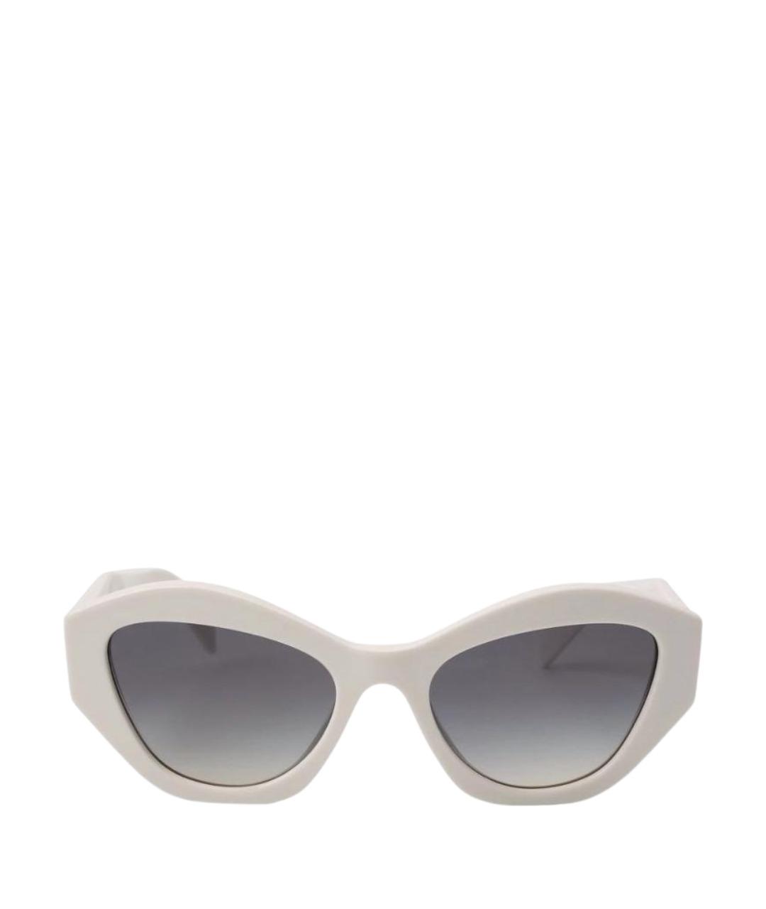 PRADA Белые пластиковые солнцезащитные очки, фото 1