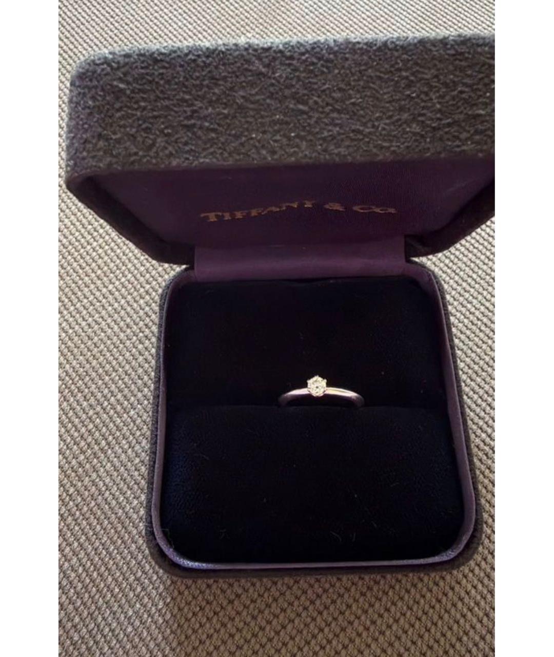 TIFFANY&CO Белое платиновое кольцо, фото 3
