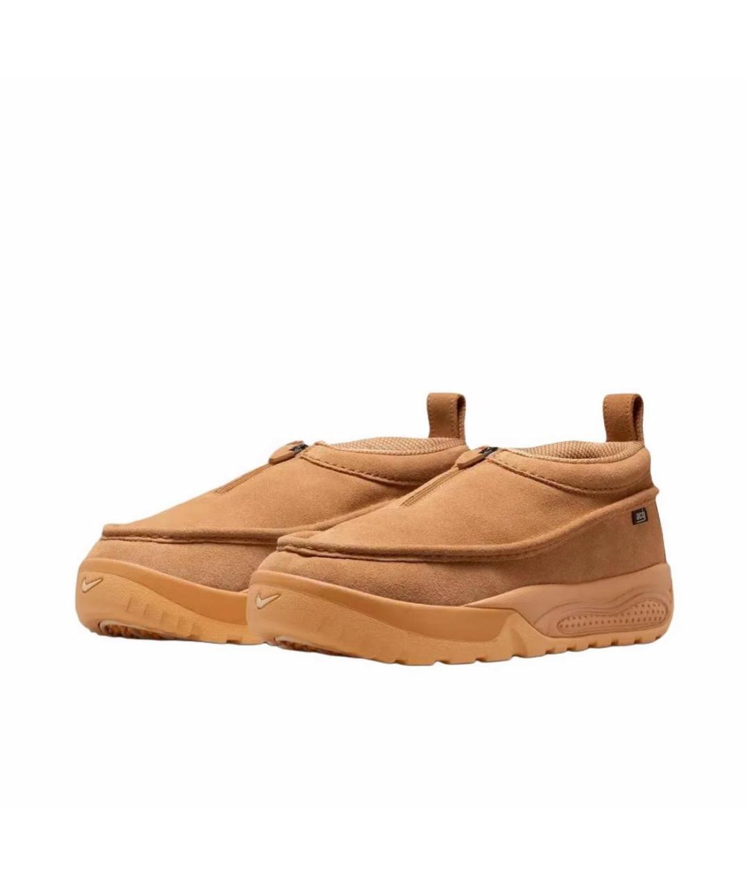 NIKE ACG Горчичные замшевые низкие кроссовки / кеды, фото 2