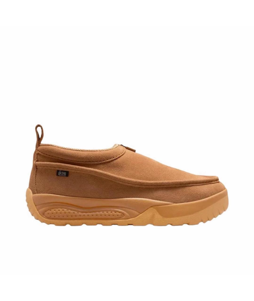 NIKE ACG Горчичные замшевые низкие кроссовки / кеды, фото 1