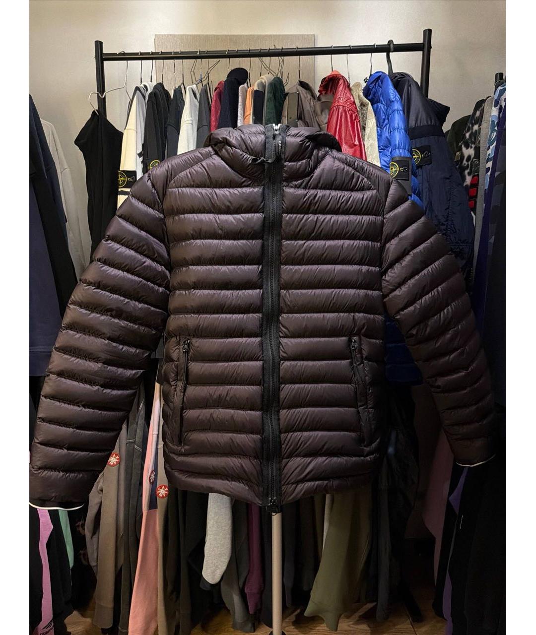 CP COMPANY Черный полиэстеровый пуховик, фото 4