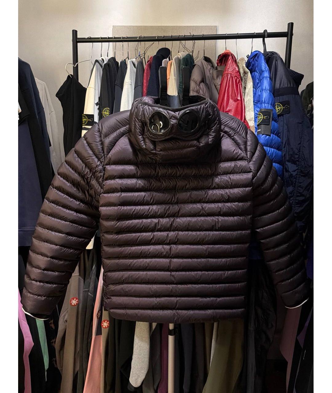 CP COMPANY Черный полиэстеровый пуховик, фото 2