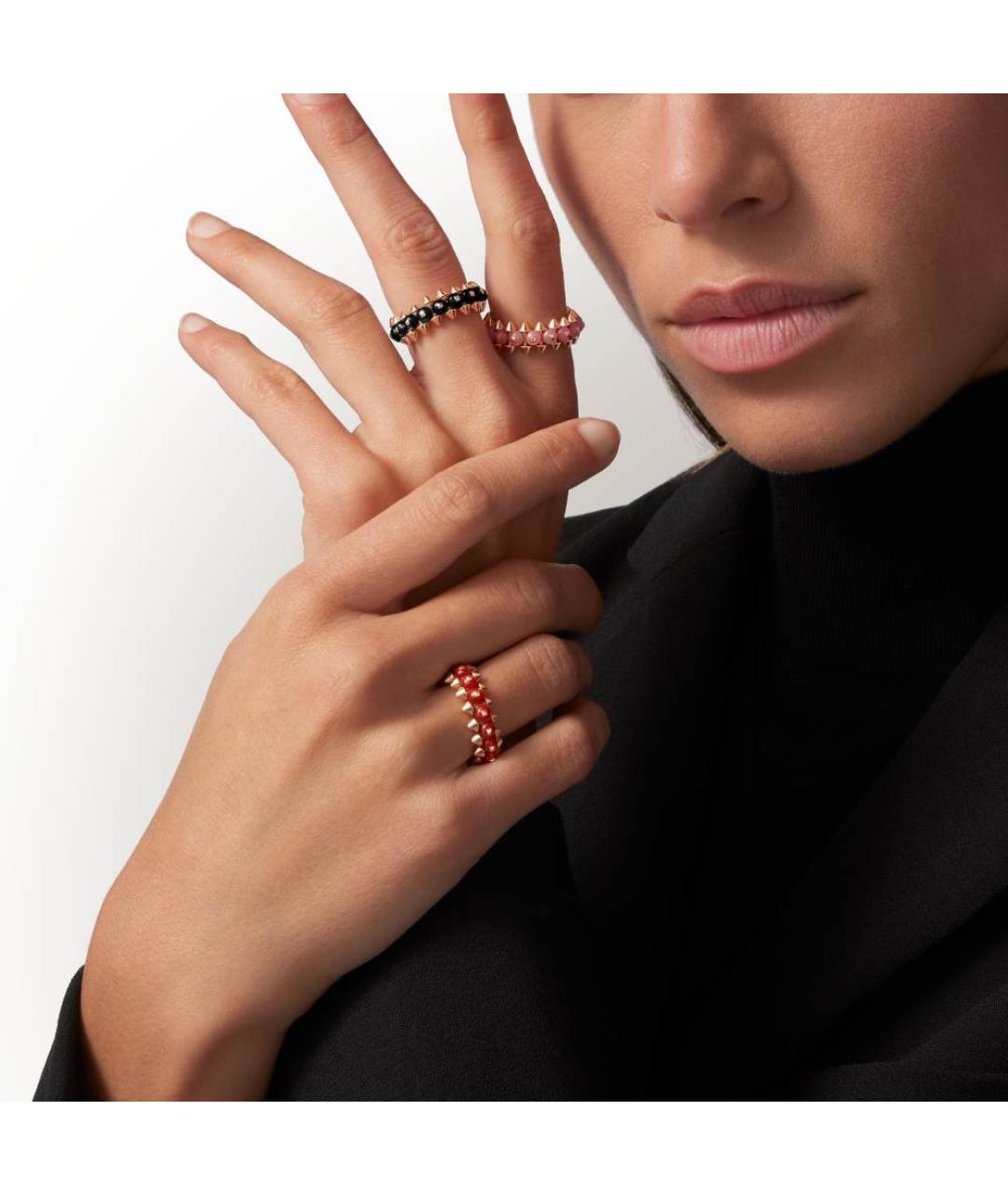 CARTIER Черное кольцо из розового золота, фото 2