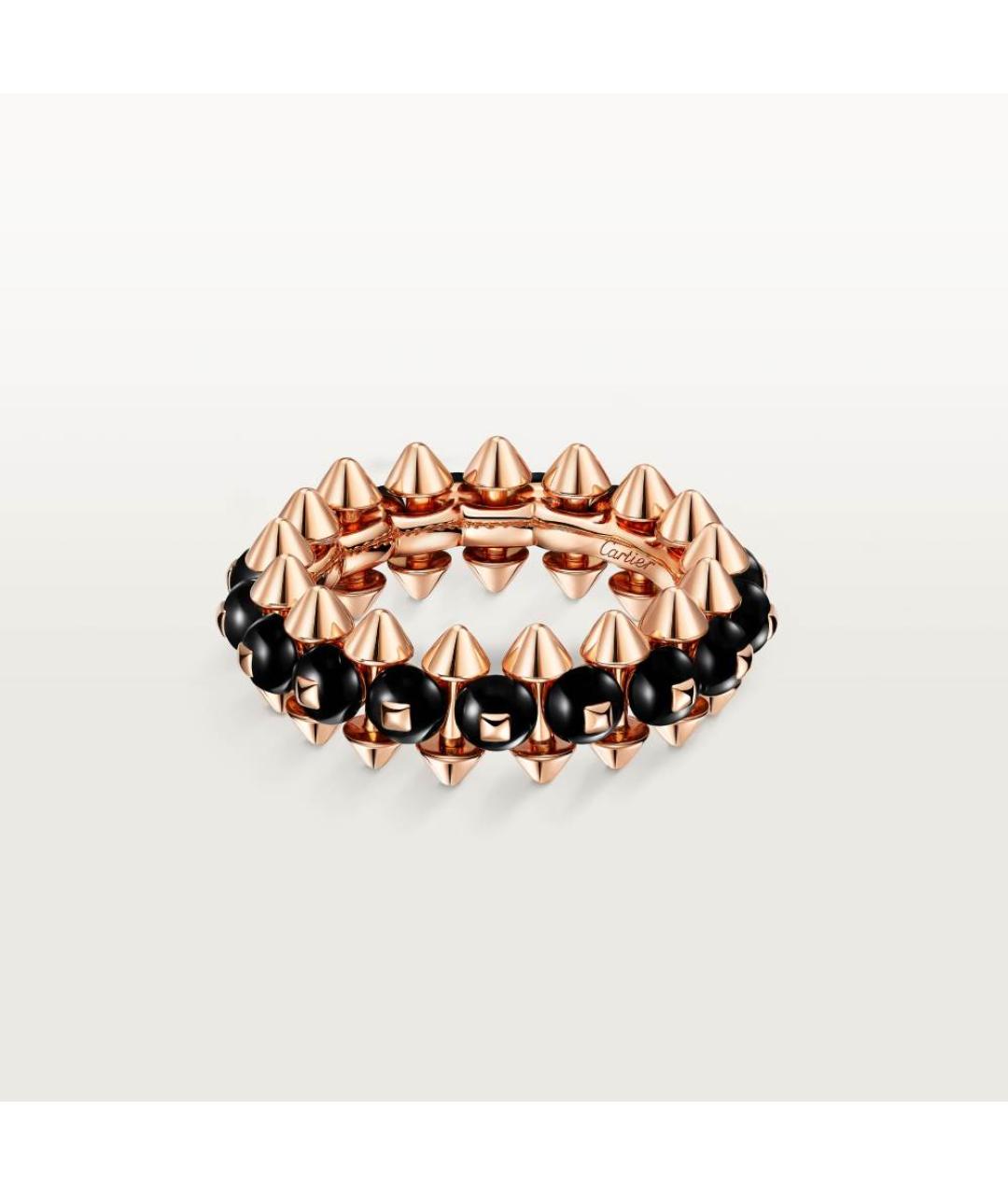 CARTIER Черное кольцо из розового золота, фото 4