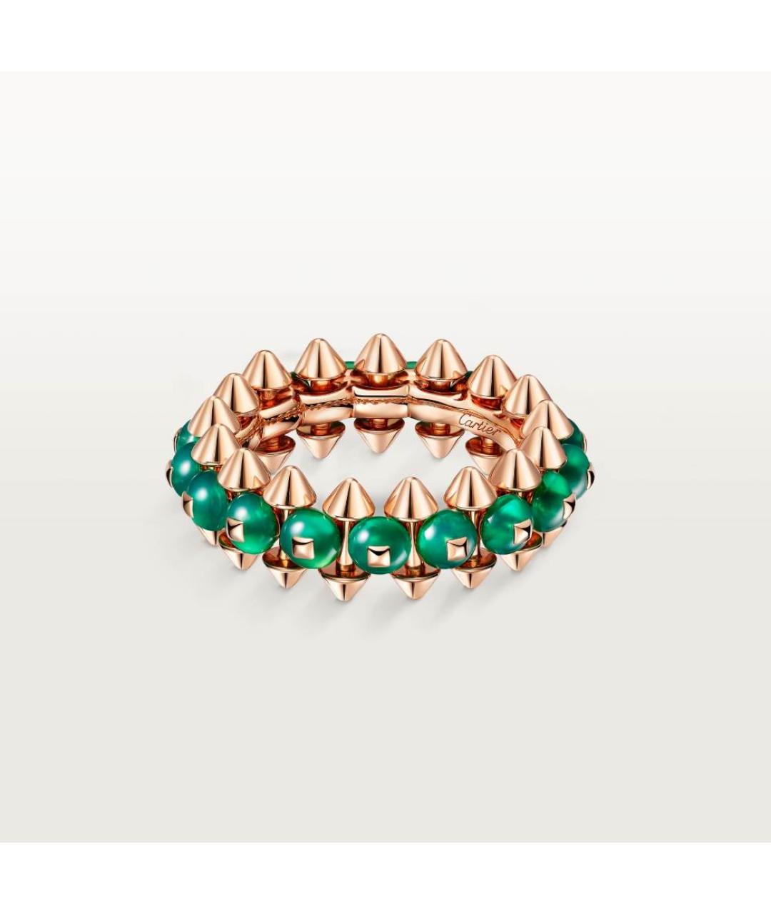 CARTIER Зеленое кольцо из розового золота, фото 4