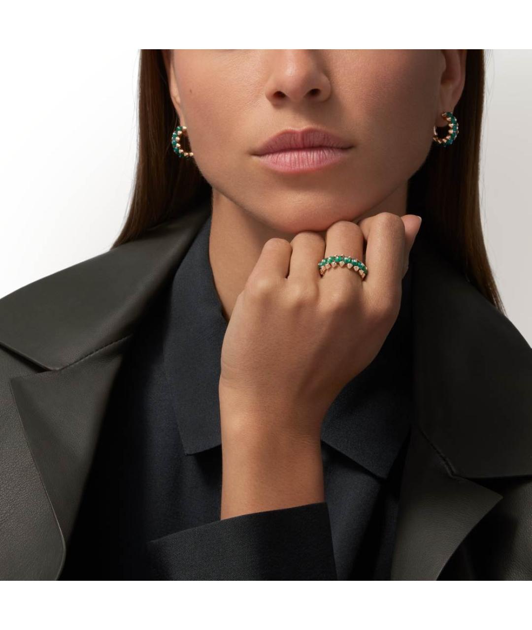 CARTIER Зеленое кольцо из розового золота, фото 2