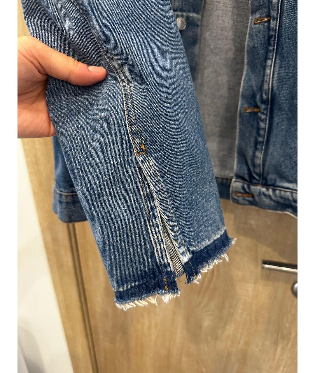 MSGM Голубая деним куртка, фото 5