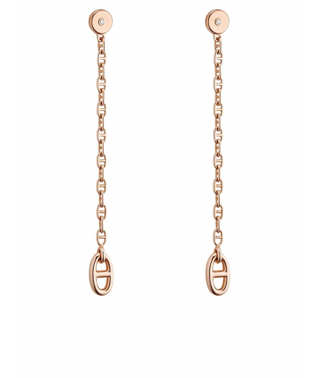 HERMES Золотые серьги из розового золота, фото 1