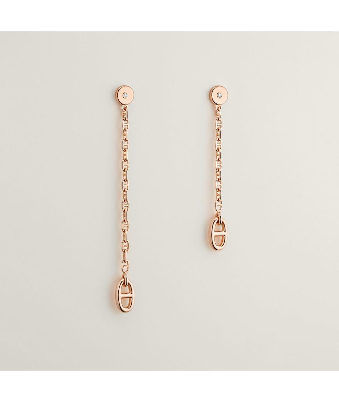 HERMES Золотые серьги из розового золота, фото 5