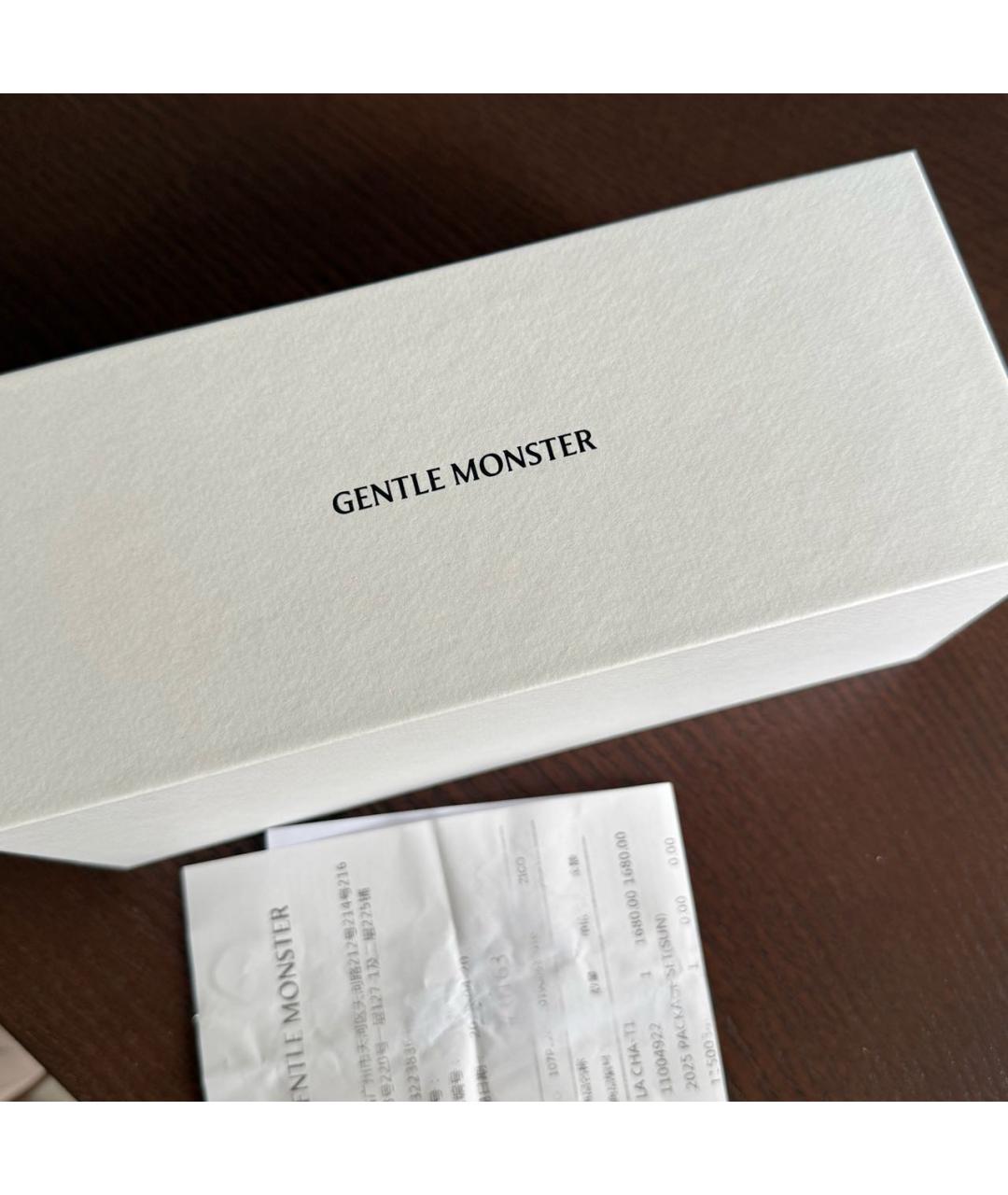 GENTLE MONSTER Коричневые пластиковые солнцезащитные очки, фото 4