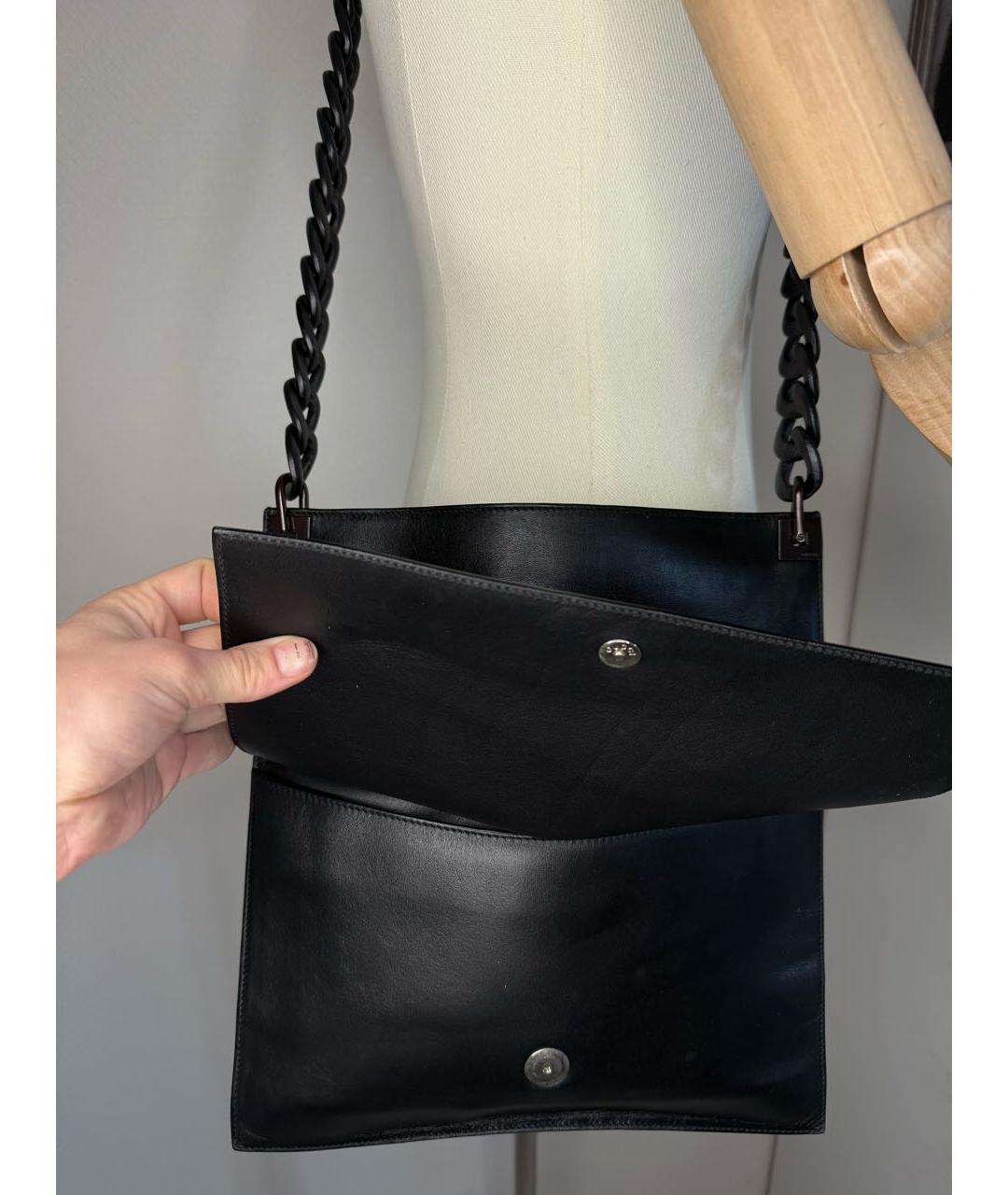 GUCCI Черная кожаная сумка на плечо, фото 3