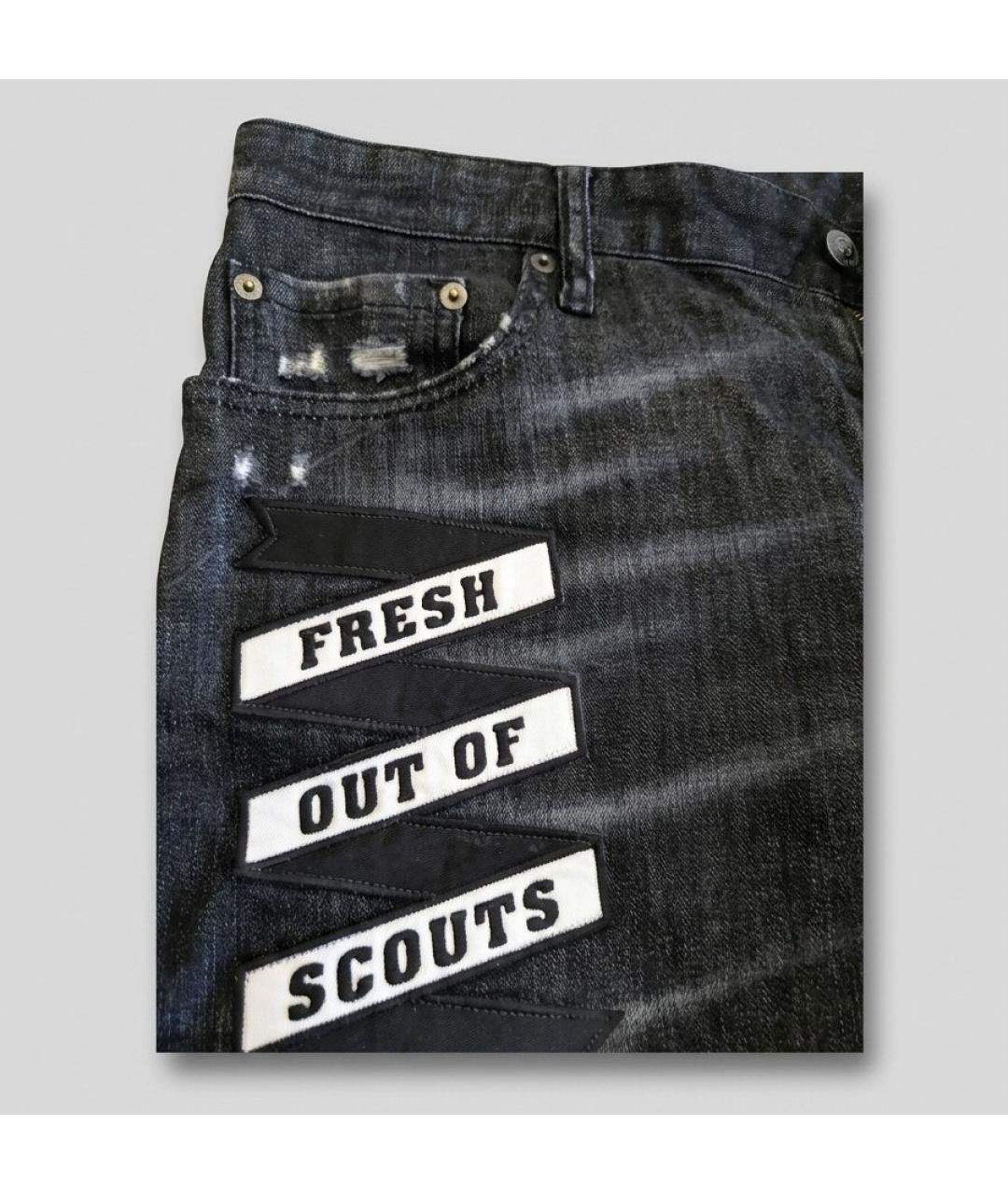 DSQUARED2 Черные хлопковые джинсы скинни, фото 4