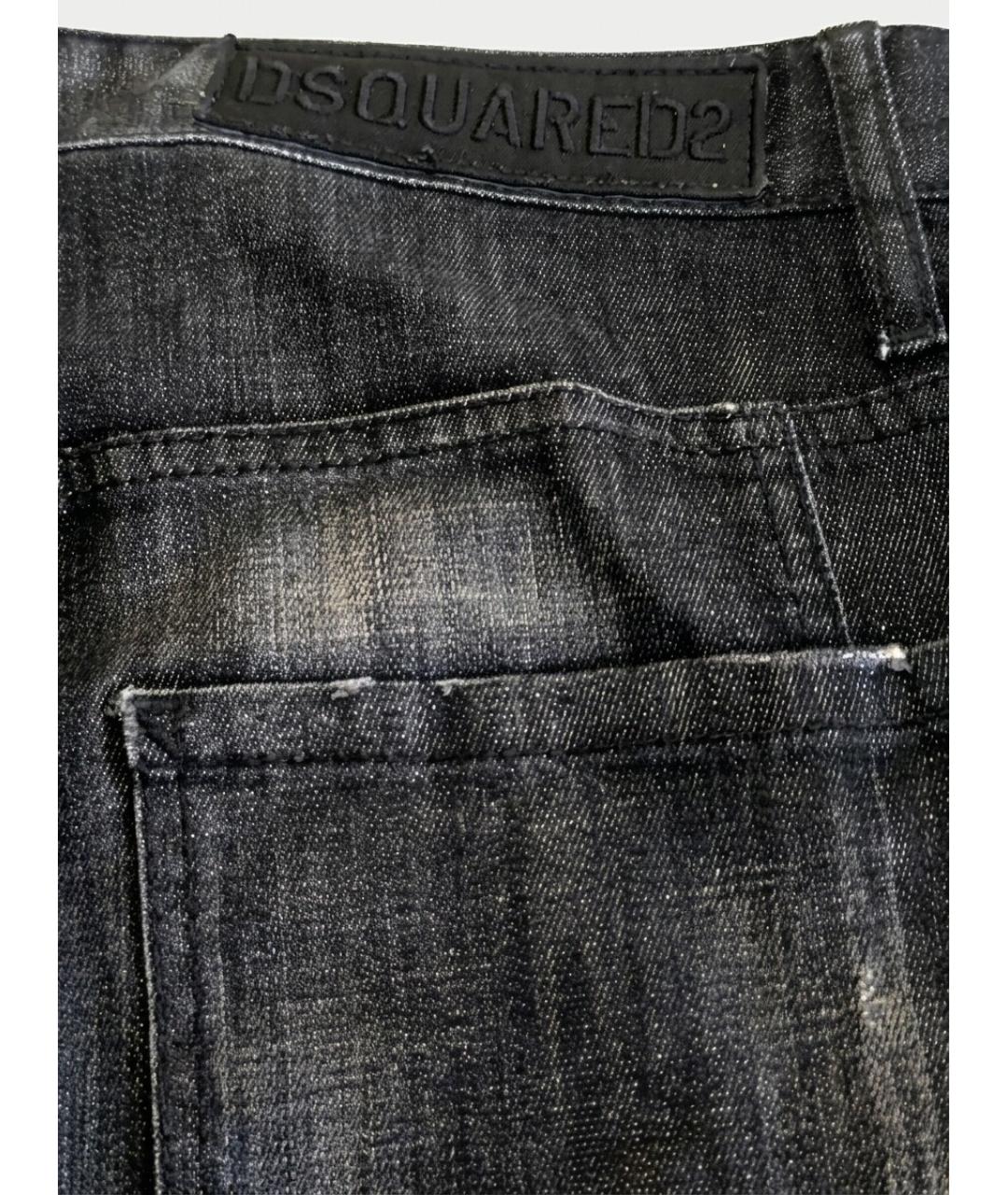 DSQUARED2 Черные хлопковые джинсы скинни, фото 7