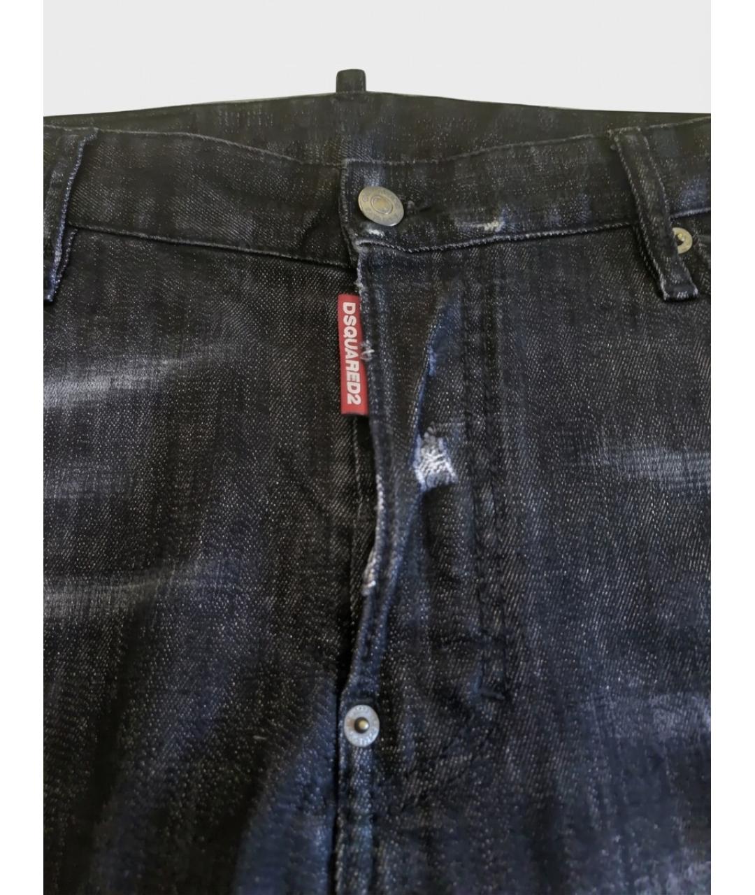 DSQUARED2 Черные хлопковые джинсы скинни, фото 5