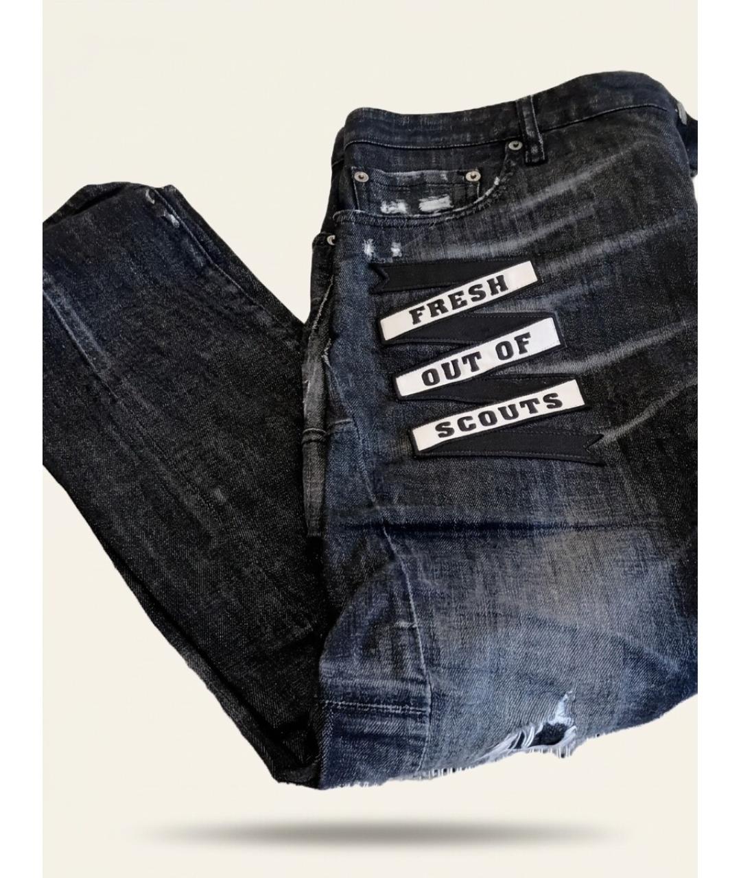 DSQUARED2 Черные хлопковые джинсы скинни, фото 3