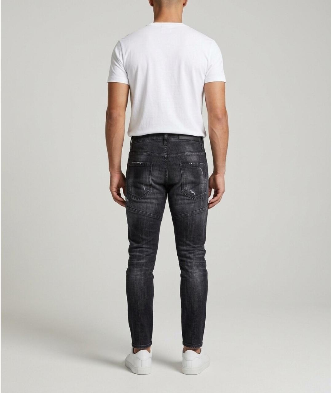DSQUARED2 Черные хлопковые джинсы скинни, фото 2