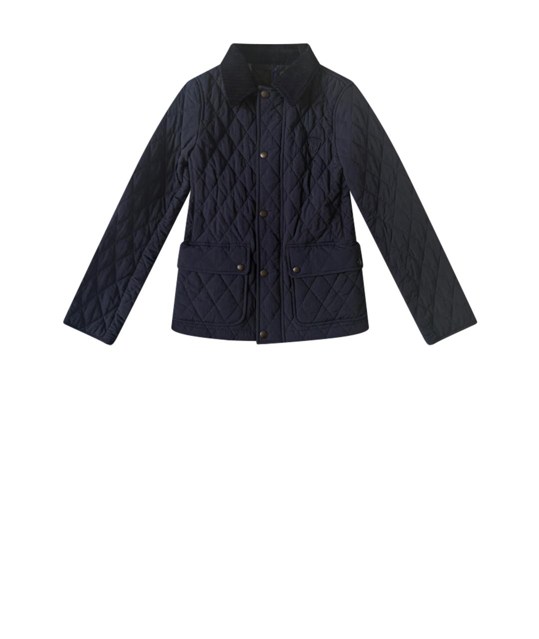 BURBERRY Темно-синяя полиамидовая куртка, фото 1