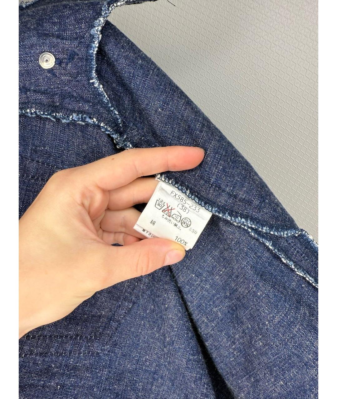 BURBERRY Мульти деним юбка миди, фото 8