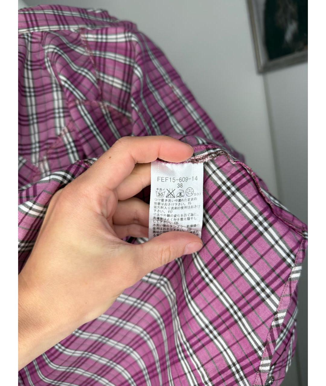 BURBERRY Мульти хлопковая рубашка, фото 8