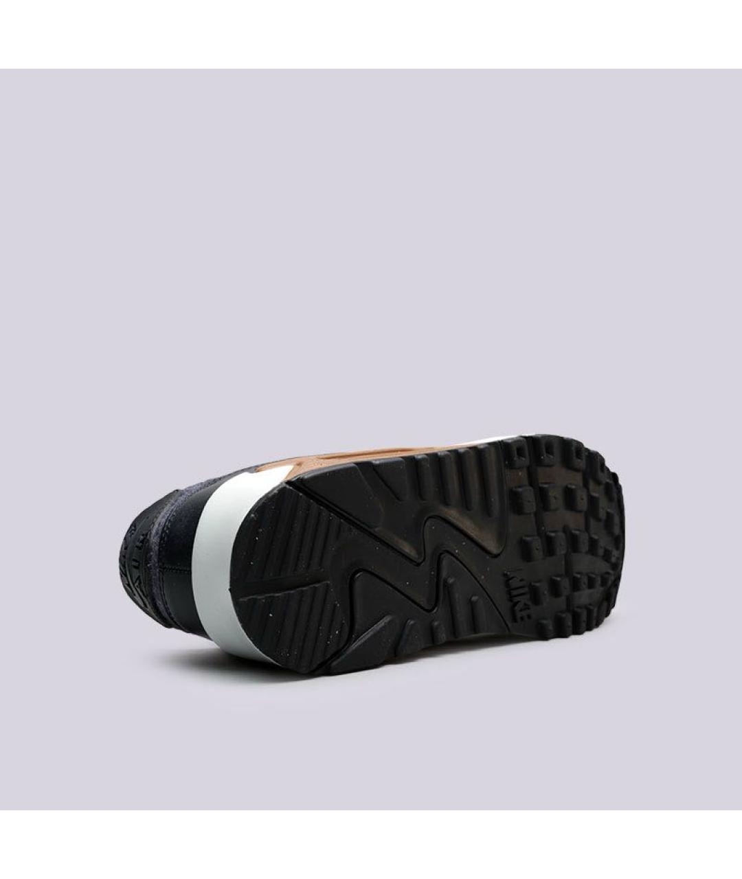 NIKE Темно-синие кожаные низкие кроссовки / кеды, фото 8