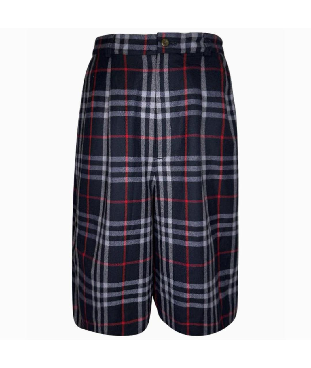 BURBERRY Мульти шерстяные шорты, фото 7