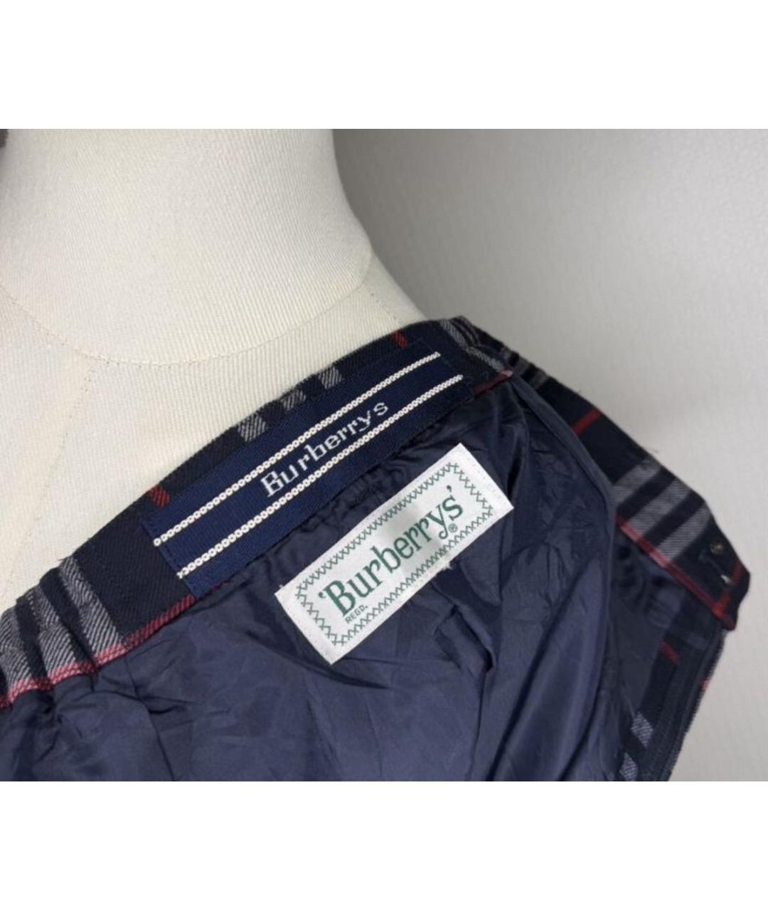 BURBERRY Мульти шерстяные шорты, фото 3