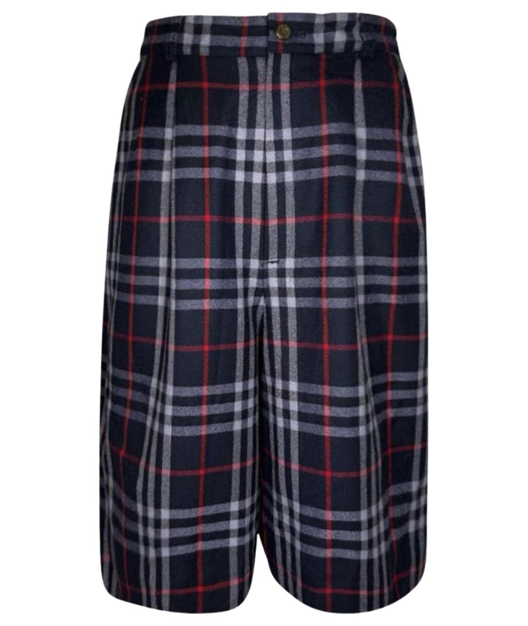 BURBERRY Мульти шерстяные шорты, фото 1