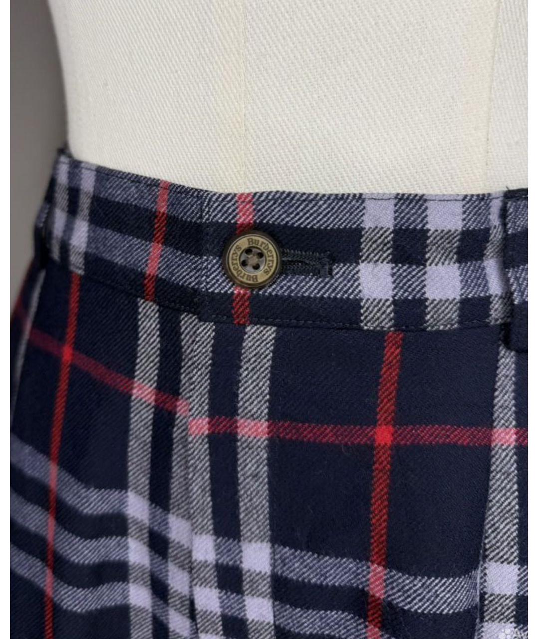 BURBERRY Мульти шерстяные шорты, фото 5