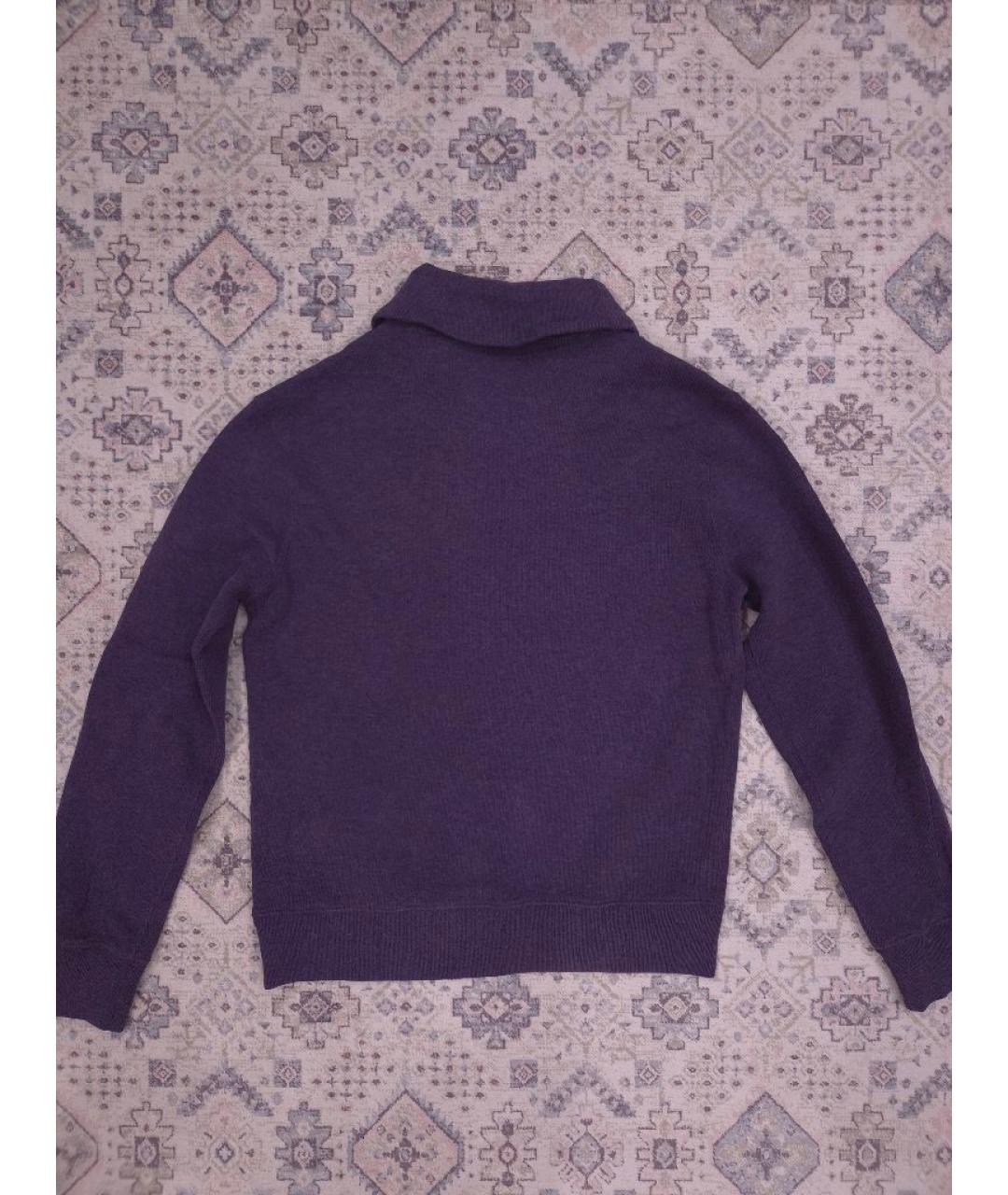 RALPH LAUREN Фиолетовый хлопковый джемпер / свитер, фото 2