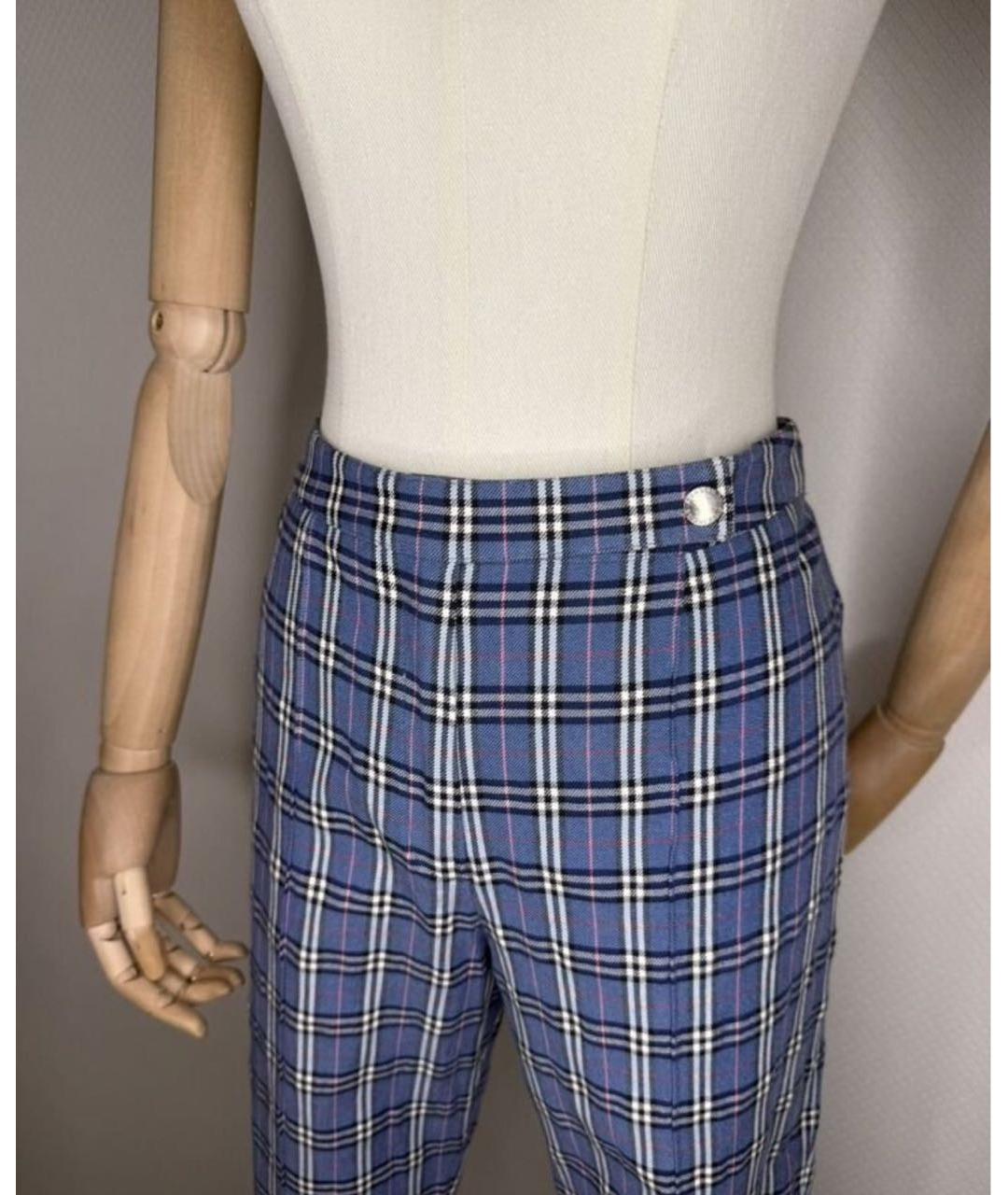 BURBERRY Голубые хлопковые шорты, фото 5