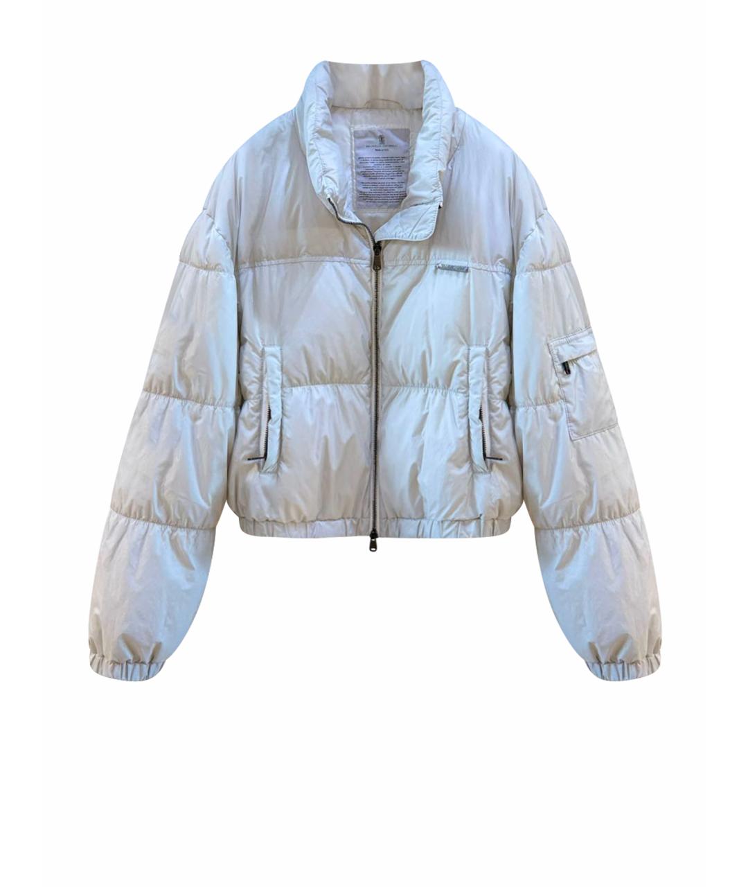 BRUNELLO CUCINELLI Белый пуховик, фото 1