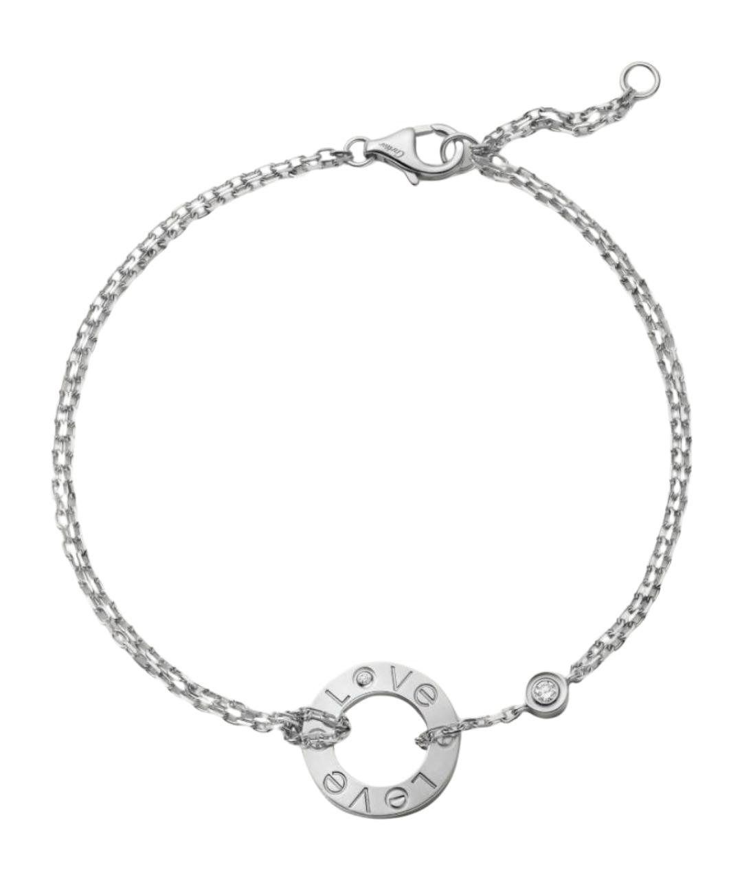CARTIER Серебряный браслет из белого золота, фото 1