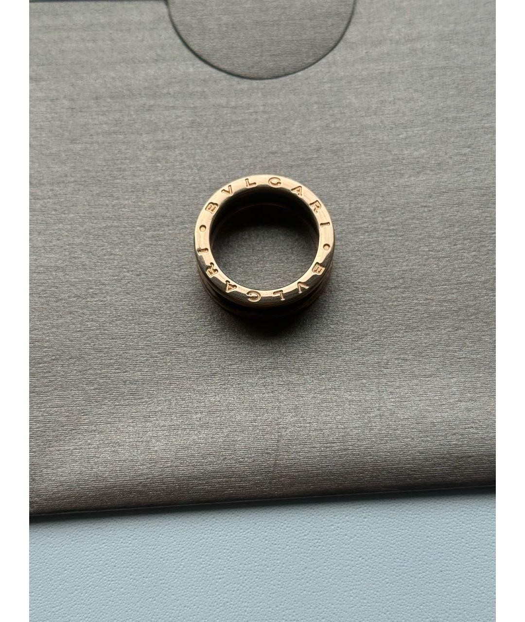 BVLGARI Черное кольцо из желтого золота, фото 3