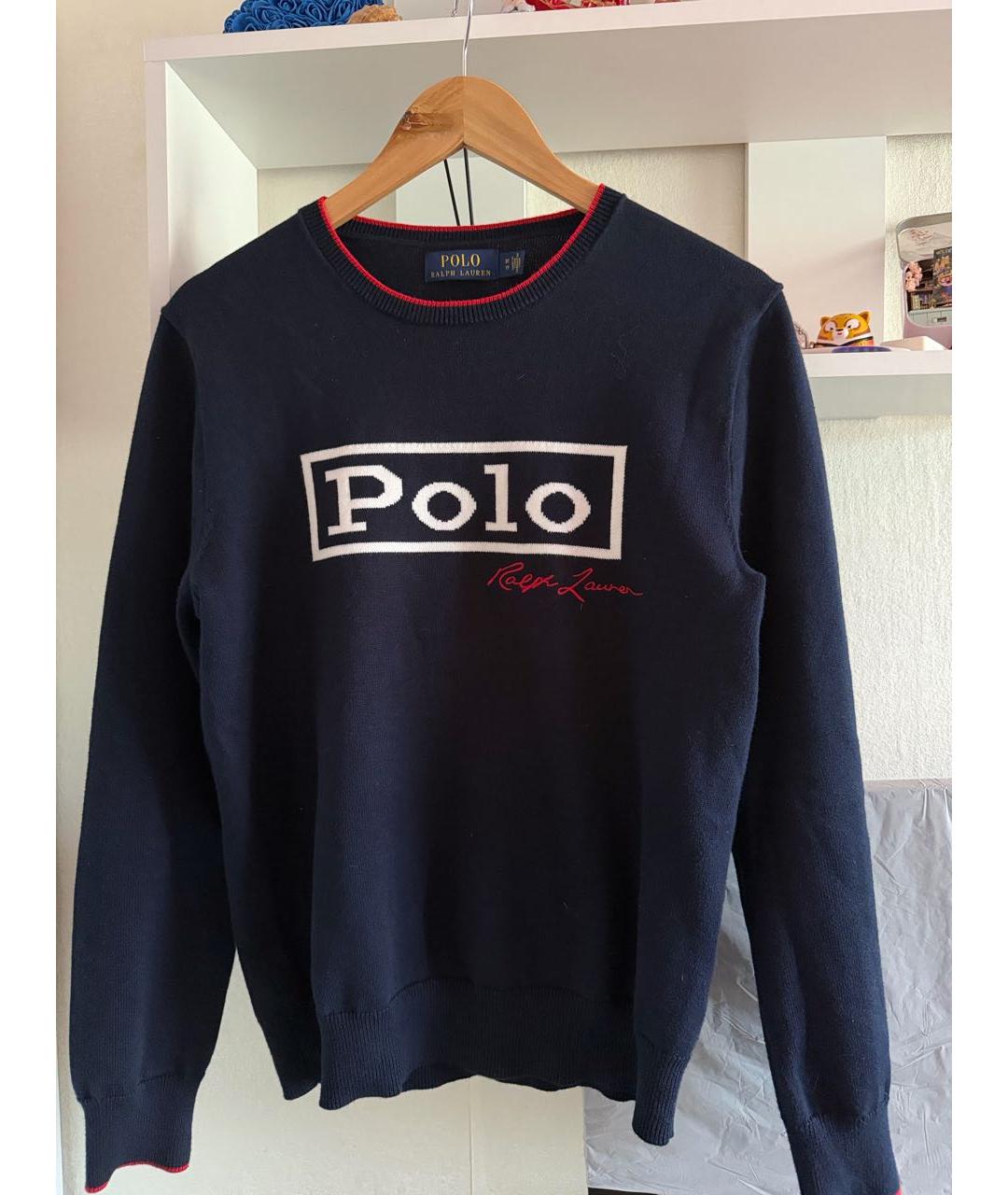 POLO RALPH LAUREN Темно-синий джемпер / свитер, фото 4