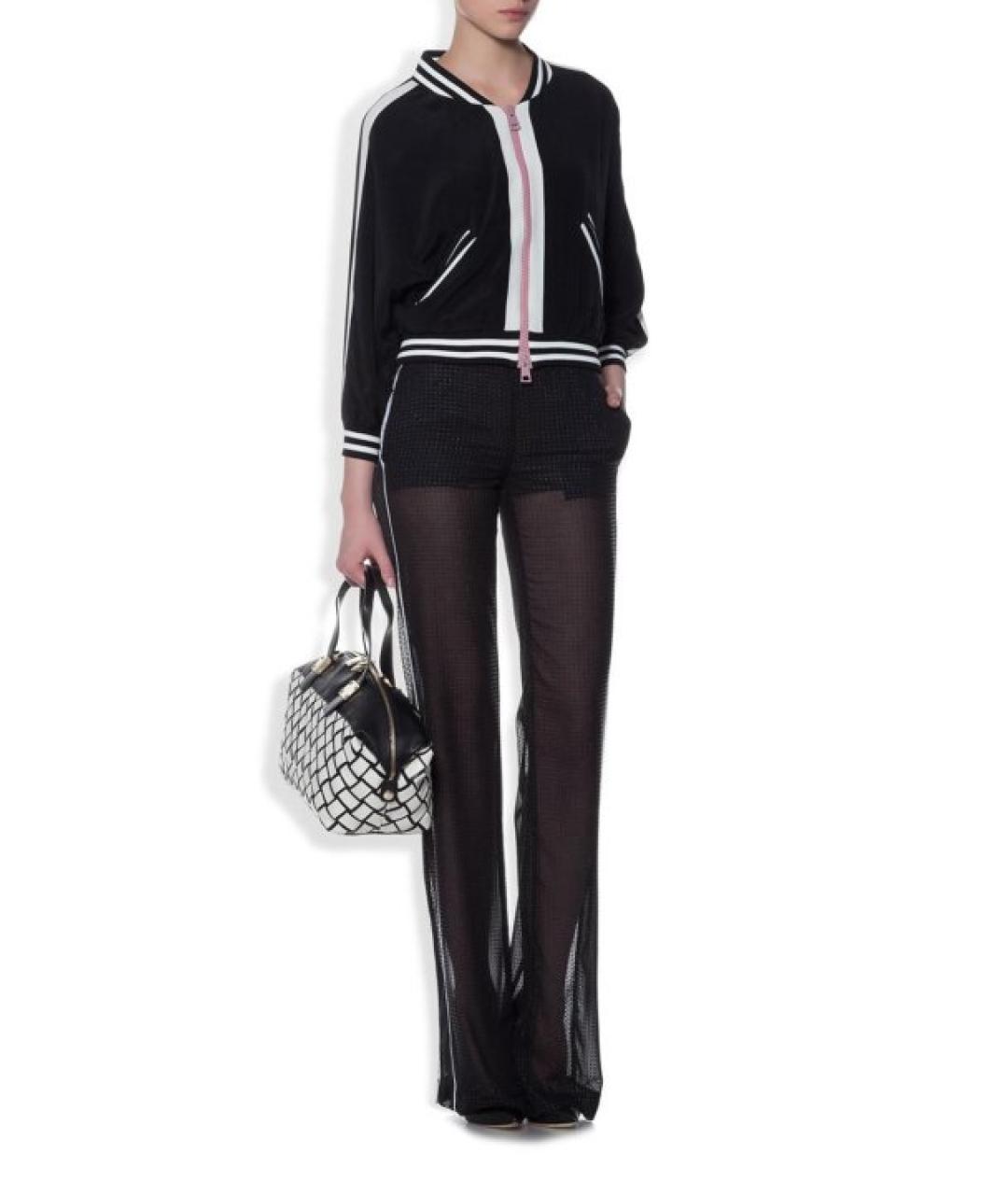 MCQ ALEXANDER MCQUEEN Черные вискозные прямые брюки, фото 2