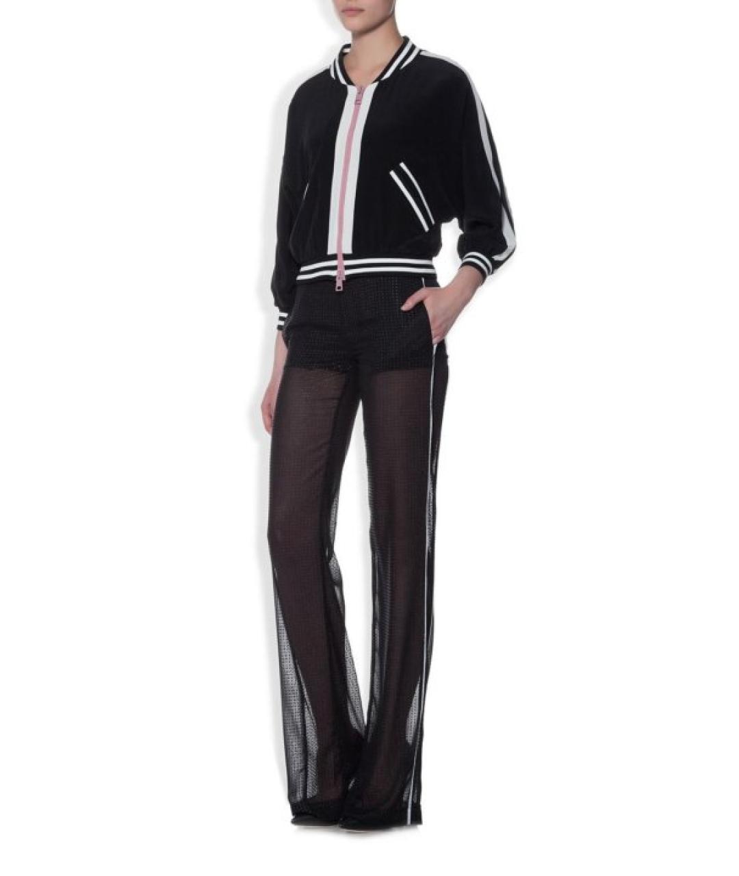 MCQ ALEXANDER MCQUEEN Черные вискозные прямые брюки, фото 3