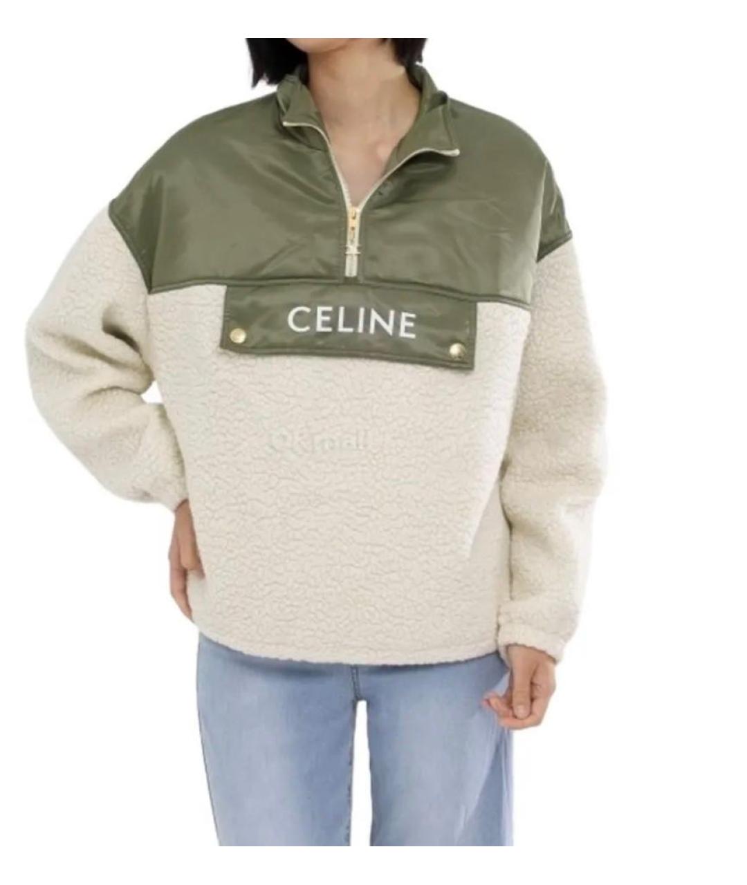 CELINE Бежевая кашемировая куртка, фото 4