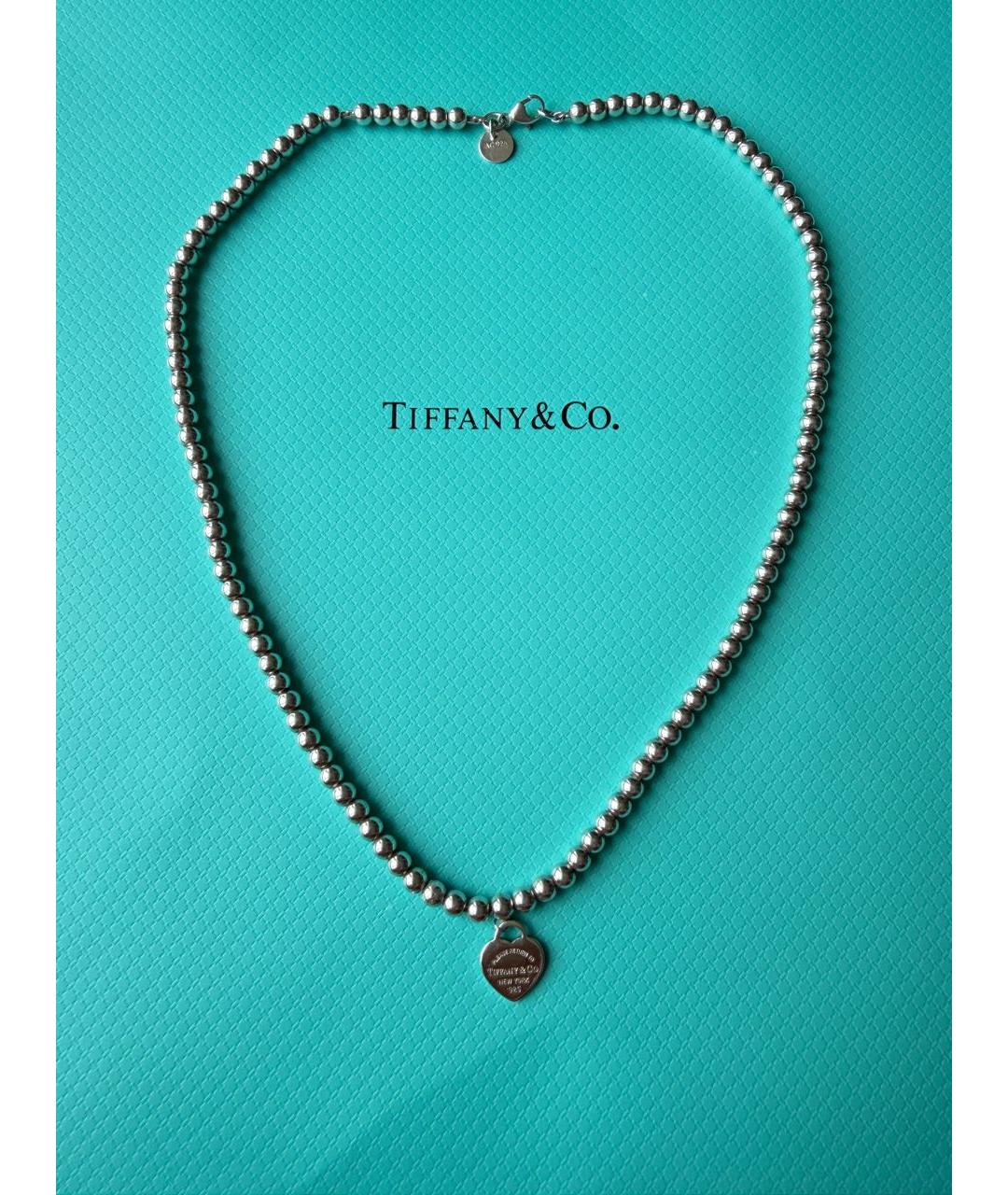 TIFFANY&CO Бирюзовое серебряное колье, фото 8
