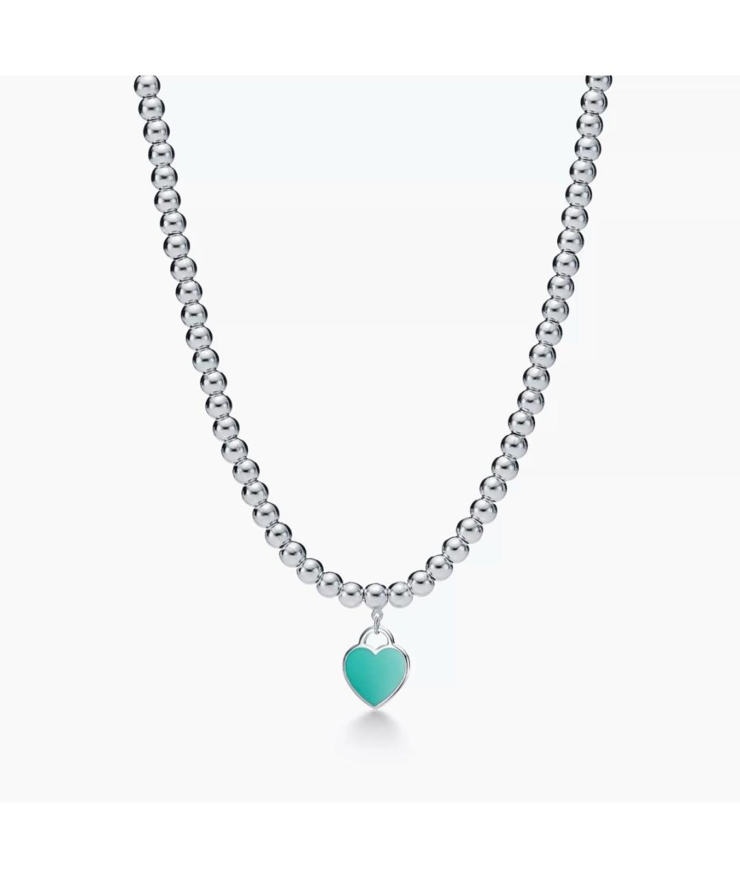 TIFFANY&CO Бирюзовое серебряное колье, фото 9