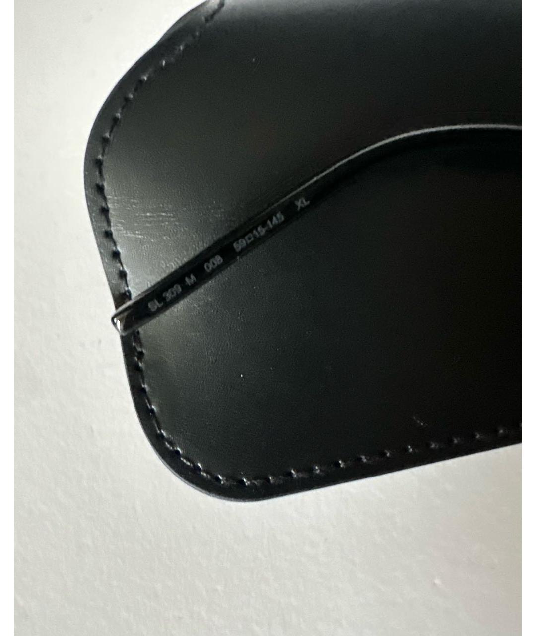 SAINT LAURENT Коричневые металлические солнцезащитные очки, фото 7