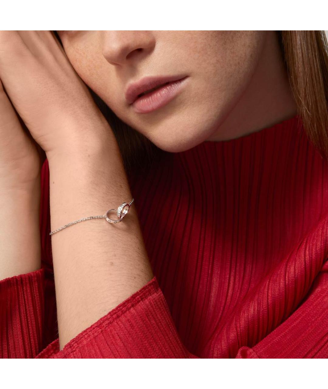 CARTIER Серебряный браслет из белого золота, фото 2