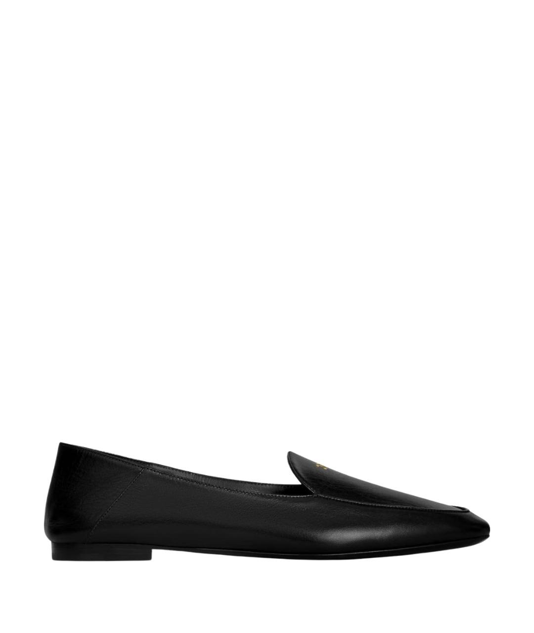 CELINE Черные кожаные лоферы, фото 1