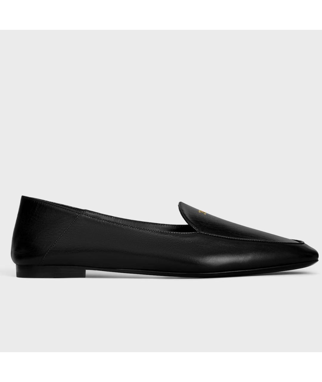 CELINE Черные кожаные лоферы, фото 9