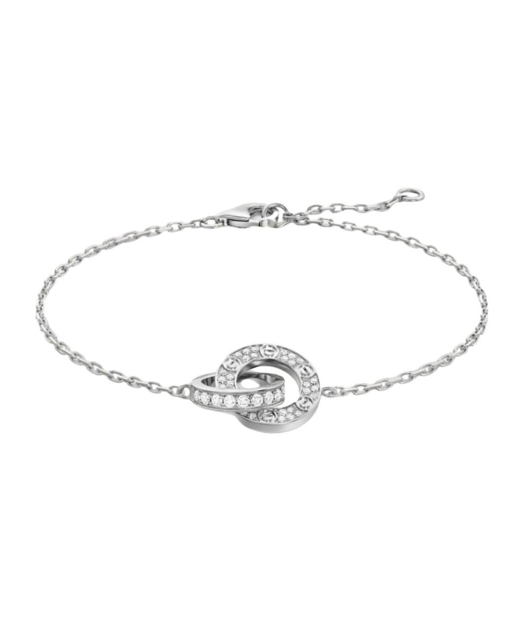 CARTIER Серебряный браслет из белого золота, фото 1