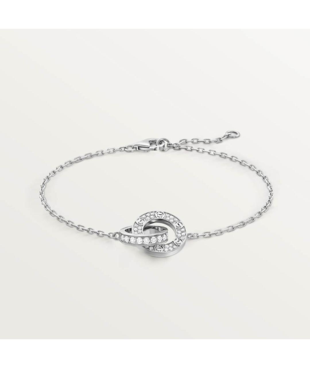CARTIER Серебряный браслет из белого золота, фото 4