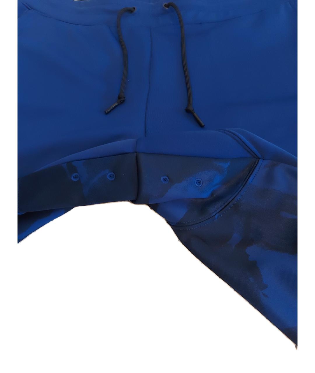 NIKE Синие полиэстеровые шорты, фото 5