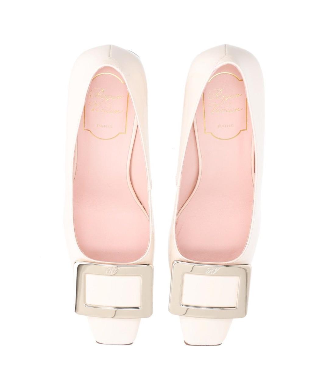 ROGER VIVIER Белые кожаные туфли, фото 4