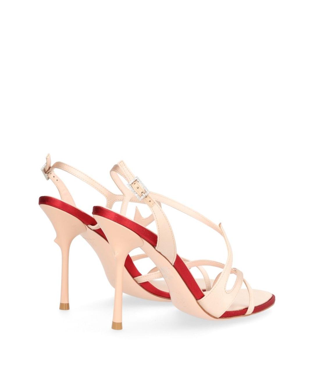 ROGER VIVIER Розовые текстильные босоножки, фото 3