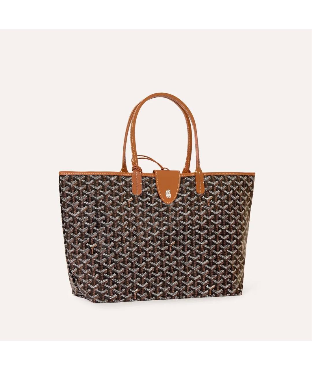 GOYARD Черная кожаная сумка тоут, фото 2