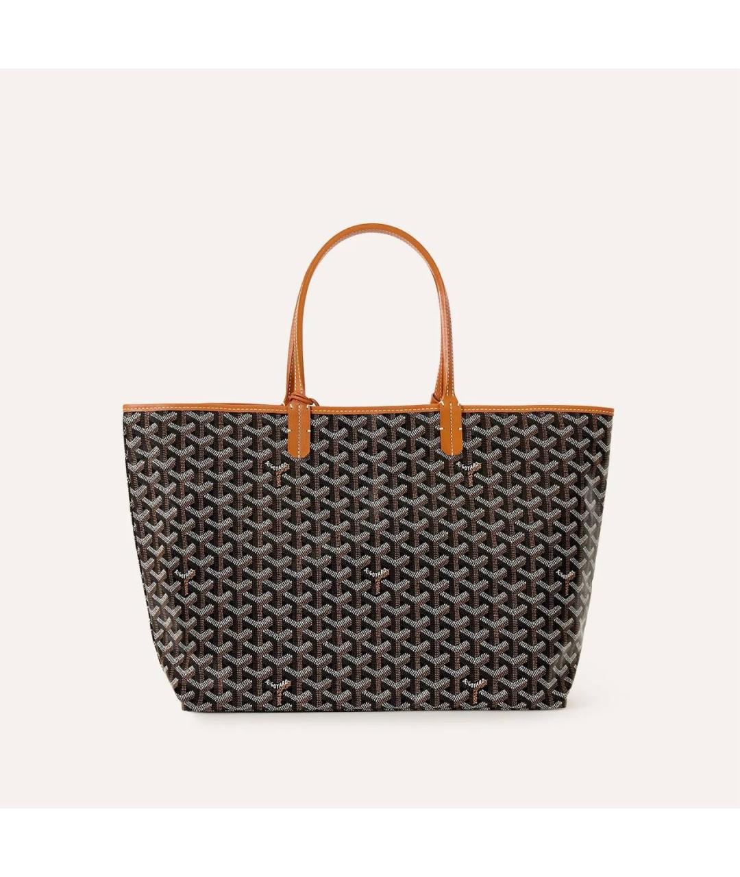 GOYARD Черная кожаная сумка тоут, фото 6